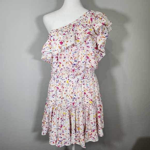 NWT Buddy Love One-Shoulder Confetti Dress - Picture 2 of 12